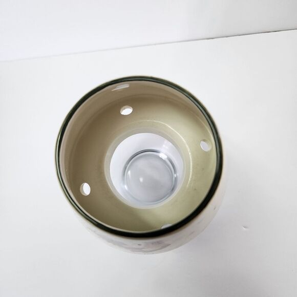 Home Interiors Candle Shade/Topper with Rooster and Glass Vase - Picture 3 of 6